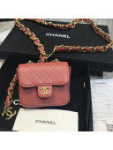 Chanel Quilting Lambskin Mini Waist Bag Peach 2019