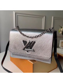 Louis Vuitton Twist MM Epi Leather Bag M55404 Silver 2019