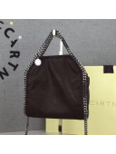 Stella McCartney Tiny Falabella Tote Bag 18cm Dark Brown/Silver 2020