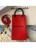 Balenciaga Water Bottle Mini Crossbody Bag Red 2019