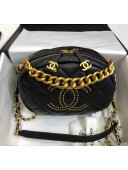 Chanel Lambskin Studs Camera Case Clutch Bag With Chain AS1511Black 2020