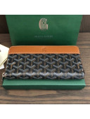 Goyard Matignon Zip Long Wallet GM Tan Brown 2021