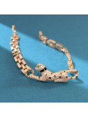 Cartier Leopard Crystal Bracelet/Necklace Gold 2021 082563