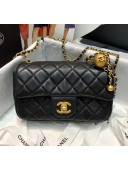 Chanel Lambskin & Gold-Tone Metal Flap Bag AS1787 Black 2020