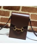 Gucci Horsebit 1955 Vertical Mini Bag 625615 Brown 2020