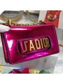 Dior Mini J'adior Flap Bag In Metallic Mirror Calfskin Fuchsia Summer 2018