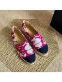 Chanel Print Espadrilles Red 2021 112301