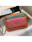 Chanel Small Camera Case in Lambskin AS1367 Pink/Orange/Green 2020