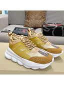 Versace Mesh Sneakers Beige/Brown 04 2021