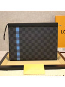 Louis Vuitton Damier Graphite Coated Canvas  Pochette Voyage MM N64444 Blue 2018