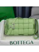 Bottega Veneta Padded Cassette Medium Crossbody Messenger Bag Pistachio Green 2021  