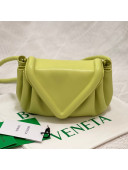 Bottega Veneta Beak Small Lambskin Crossbody Bag Yellow 2021