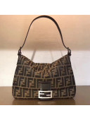 Fendi Vintage Baguette Shoulder Bag Brown 2019