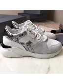 Hogan Active One Leather & Glitter Sneaker White 2019