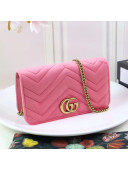 Gucci GG Marmont Velvet Mini Bag 488426 Pink 2017