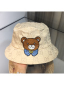 Gucci X Kai Bear Bucket Hat Beige 2021