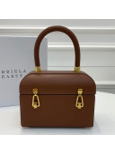 Gabriela Hearst Patsy Calfskin Small Box Top Handle Bag 3994 Brown 2019