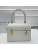 Gabriela Hearst Patsy Calfskin Small Box Top Handle Bag 3994 White 2019