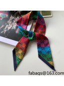 Gucci GG Multicolour Silk Neck Bow/Bandeau Scarf 5x86cm 2021