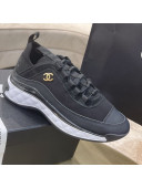 Chanel Suede Sneakers Black 2021 06