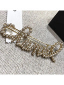 Chanel Pearl Chanel Logo Hair Accessory 2019