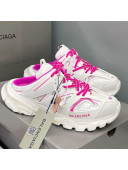 Balenciaga Track Mules in Mesh and Nylon White/Pink 2021 (For Women and Men