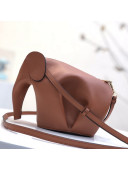 Loewe Elephant Mini Bag in Classic Calfskin Brown 2021