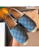 Gucci GG Denim Espadrilles Blue 2019