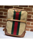 Gucci Beige Vintage Canvas Backpack ‎575063 2019