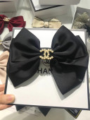 Chanel Bow Headband Hair Accessory Black 2021 18