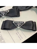 Prada Bow Headband Hair Accessory Black 2021 11