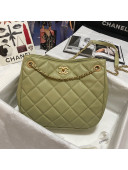 Chanel Calfskin Hobo Bag AS2724 Green 2021