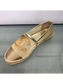 Chanel Mesh Espadrilles G34651 Gold 2019