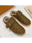 Louis Vuitton LV Cosy Monogram Canvas Mules Taupe Brown 2020 (For Women and Men)