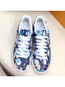 Louis Vuitton Frontrow Flower Print Sneaker 1A5N7W Black/Blue/White 2019