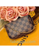 Louis Vuitton Damier Ebene Canvas Mini Pochette Accessoires N58009 2020