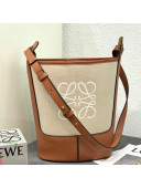 Loewe Hobo Anagram Bucket Bag in Classic Calfskin Brown/Beige 2021