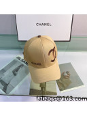 Chanel Canvas Baseball Hat Beige 2022 04