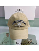 Balenciaga Canvas Baseball Hat Beige 2022 0401107