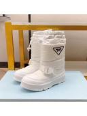 Prada Nylon Gabardine Boots White 2021 