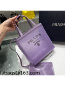 Prada Small Sequined Mesh Tote Bag 1BG417 Lily Purple 2022