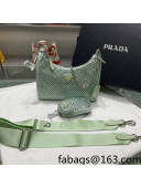 Prada Re-Edition 2005 Crystal Shoulder Bag 1BH204 Green 2022