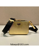  Prada Brique Saffiano Leather Bag 2VH070 Gold 2023