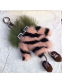 Fendi Bag Bugs Bag Charm & Key Holder Pink