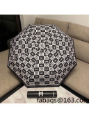 Chanel Logo Check Umbrella Black/White 2022 46