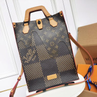 Louis Vuitton Mini Tote Bag in Giant Damier Ebene and Monogram Canvas N403558 2021