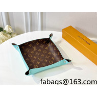 Louis Vuitton Monogram Canvas and Leather Tray 25cm Blue 2021 45