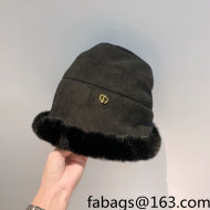 Dior Shearling Bucket Hat Black 2021 51