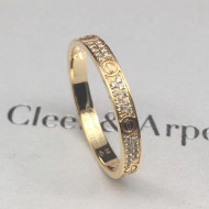 Cartier Yellow Gold Love Ring with Diamond-paved,Extra Small Model 04