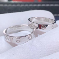 Cartier White Gold Nologo Cartier Love Ring,Small Model 01